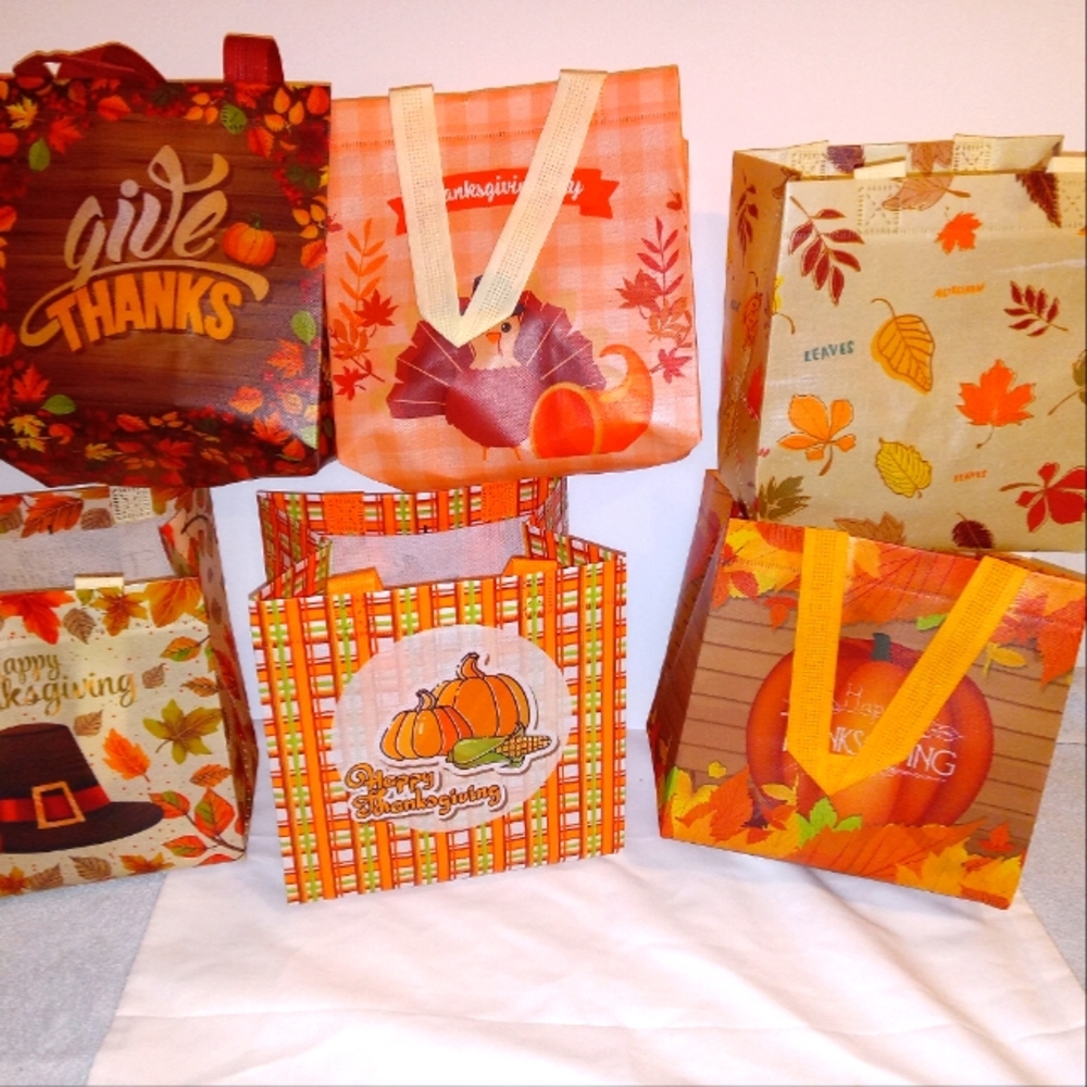 Seasonal gift bags set of 12